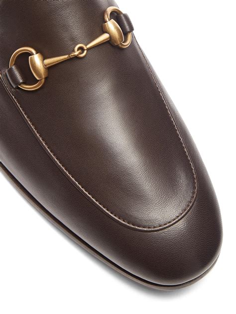 buy brown mens gucci loafers|gucci brixton loafer men.